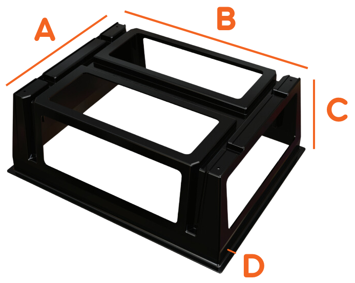 Baillindustrie - Dimensions du caisson nu pour plénum modulable